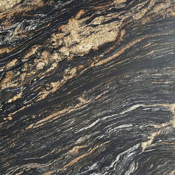 amber black granite slab